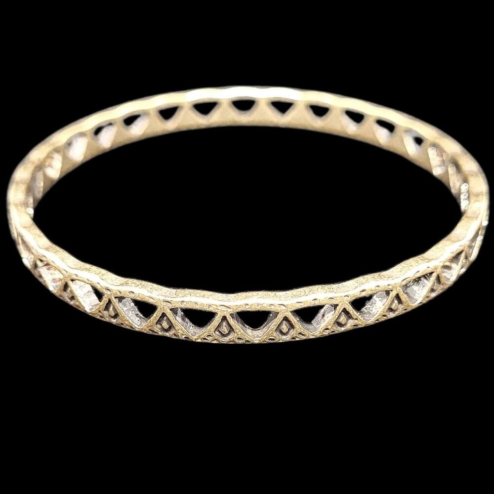 Brass Lattice‎ Bengal Bracelet Bold Openwork Retro Accent Statement Jewelry
